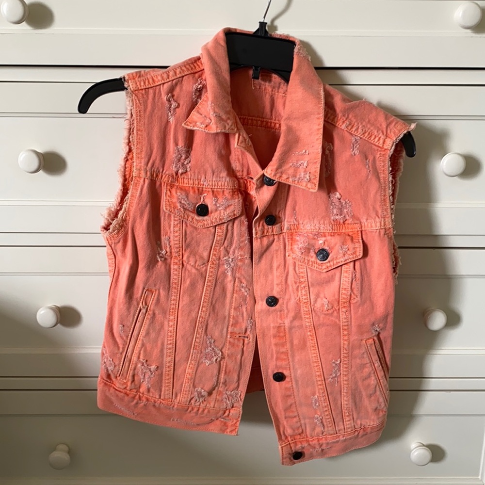 Ralph Lauren Denim & Supply Destroyed Vest